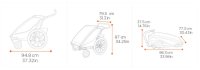 THULE Chariot Cross 2 Double Dark Slate