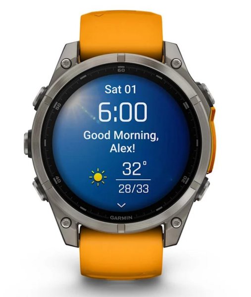 GARMIN Fenix 8 - 47 mm, Amoled Sapphire graphit/titanium titan