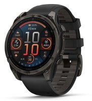 GARMIN Fenix 8 - 47 mm, Amoled Sapphire schwarz/carbongrau