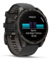GARMIN Fenix 8 - 47 mm, Amoled Sapphire schwarz/carbongrau