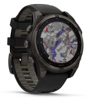 GARMIN Fenix 8 - 47 mm, Solar Sapphire graphit/titan carbongrau