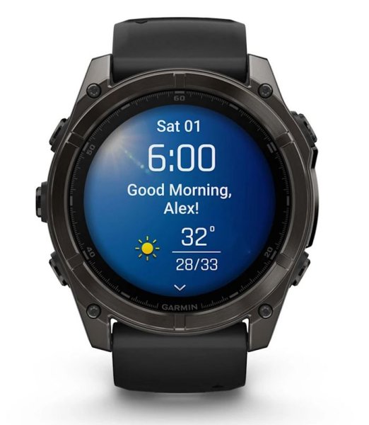 GARMIN Fenix 8 - 51 mm, Amoled Sapphire schwarz/carbongrau