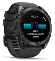 GARMIN Fenix 8 - 51 mm, Amoled Sapphire schwarz/carbongrau
