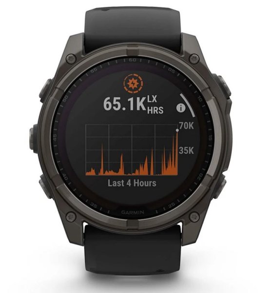 GARMIN Fenix 8 - 51 mm, Solar Sapphire graphit/titan carbongrau