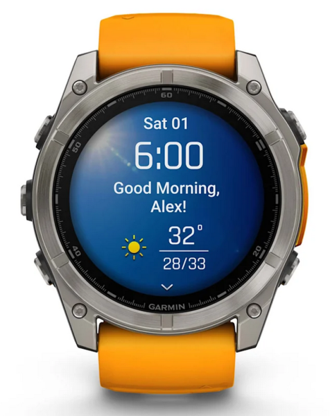 Garmin Fenix 8 - 51 mm, Amoled Sapphire graphit/titanium titan