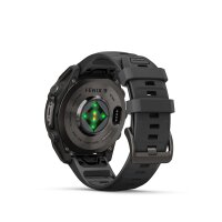 Garmin Fenix 9 - 47 mm, Amoled Sapphire DLC Titan schwarz/carbongrau