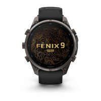 Garmin Fenix 9 Pro - inReach, 47mm DLC Titan schwarz/kieselgrau