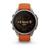 Garmin Fenix 9 Pro - 47 mm, Amoled Sapphire titan/autumn orange