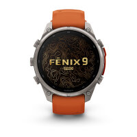 Garmin Fenix 9 Pro - inReach, 47mm titan/autumn orange/spark orange