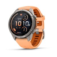 Garmin Fenix 9 Pro - inReach, 43mm titan/shell pink/autumn orange